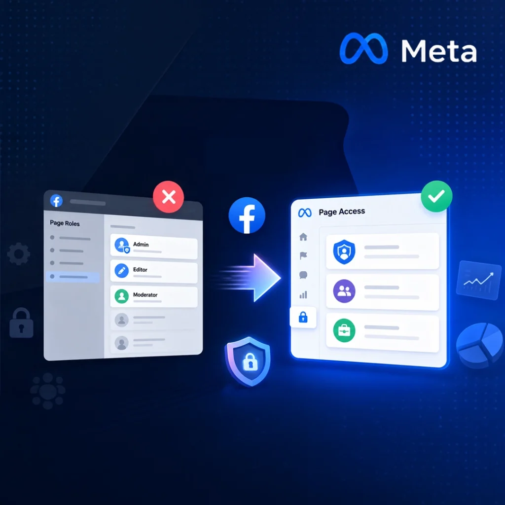 facebook page access role change